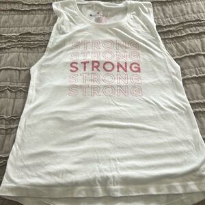 Pure Barre Strong breast cancer tank